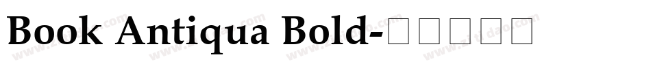 Book Antiqua Bold字体转换